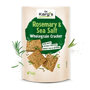 Snack integral con romero y sal marina, 110 g, Dr Karg`s