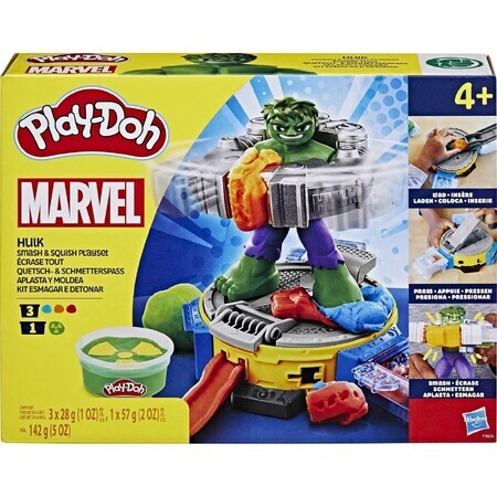 Play Set Hulk Marvel, 12.7 cm, +4 years, Play Doh