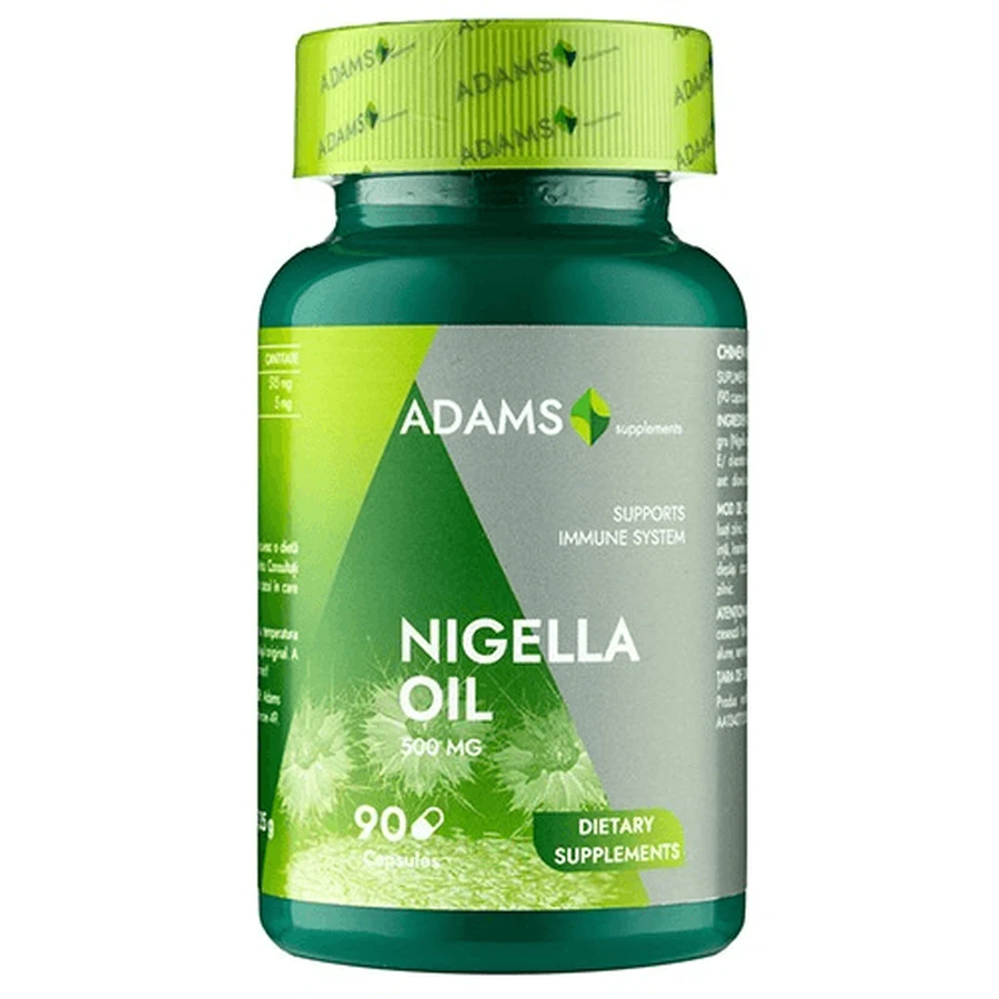 Zwarte komijn, 500 mg, 90 capsules, Adams