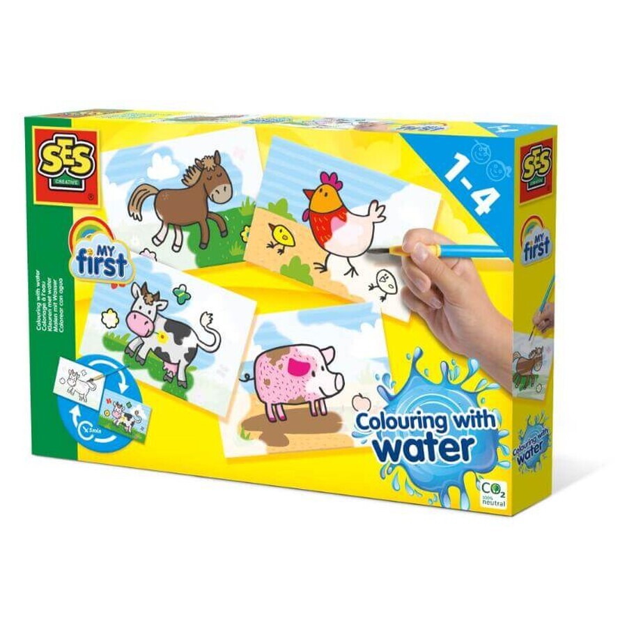 Animal Farm waterverf set, +1 jaar, SES Creative