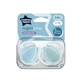 Night Time orthodontic pacifiers, 0-6 months, 2 pieces, Blue, Tommee Tippee