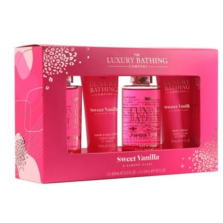 Set Cadou Top to Toe Essentials Sweet Vanilla & Almond Glaze, De luxe badproducten