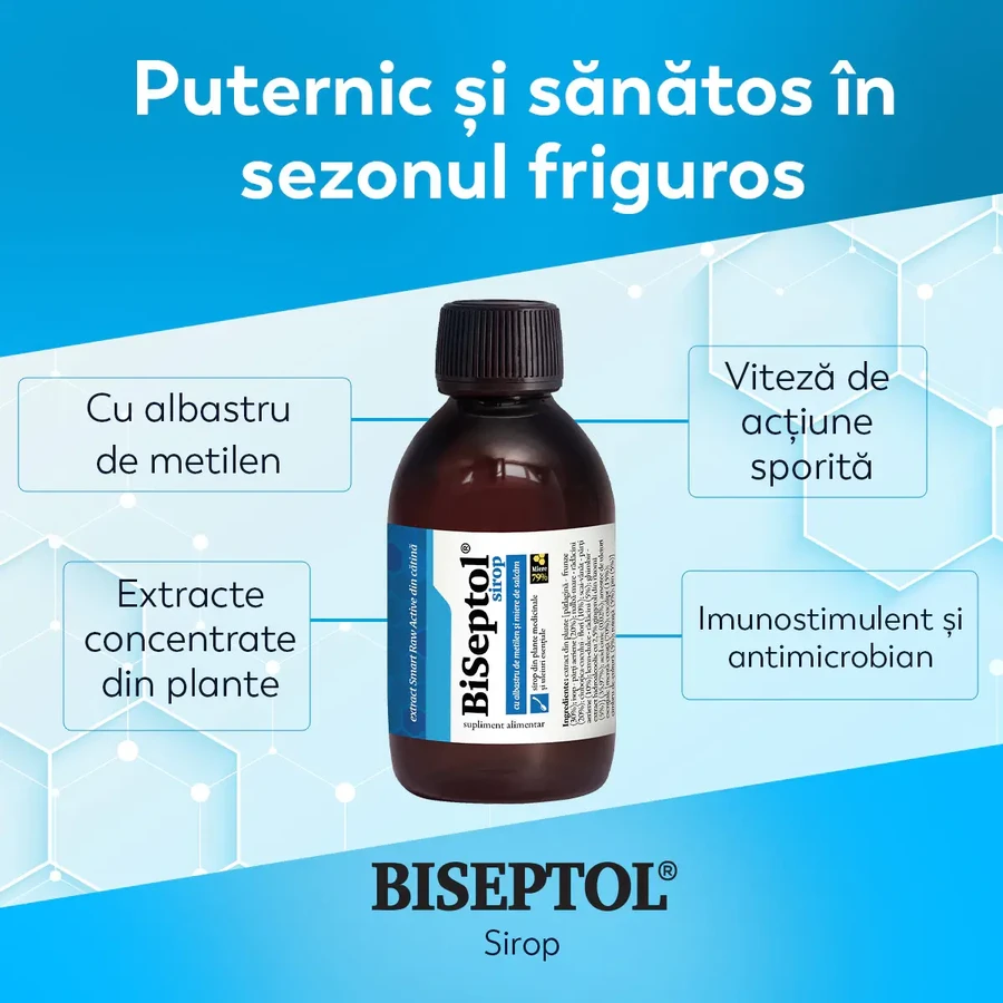 BiSeptol syrup, 100 ml, Dacia Plant