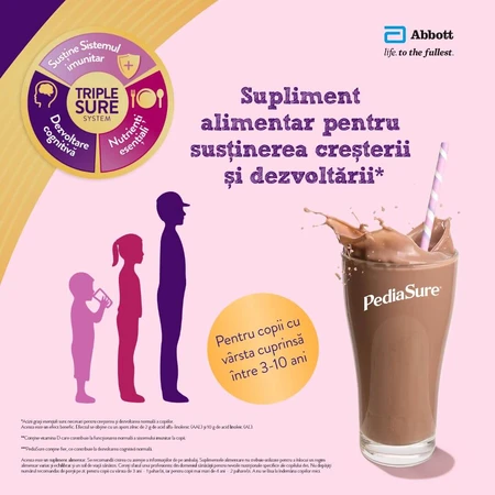 PediaSure met vanillesmaak poeder, 3-10 jaar, 400 g, Abbott