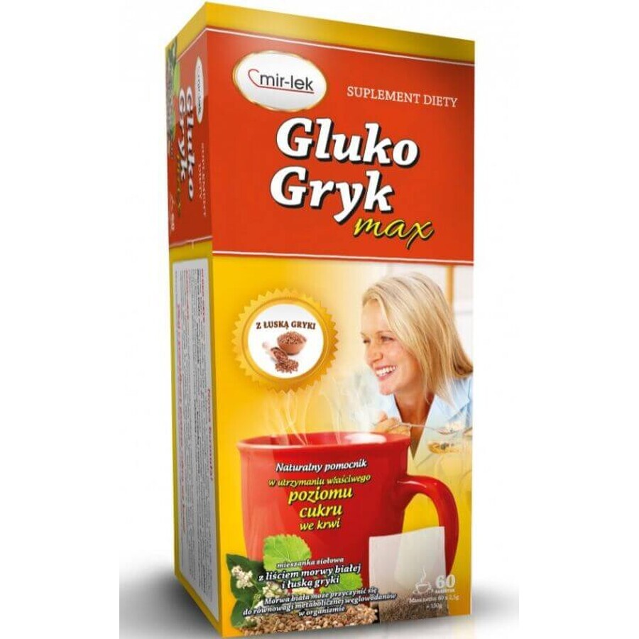 GLUKO-GRYK MAX 60 zakjes MIR-LEK