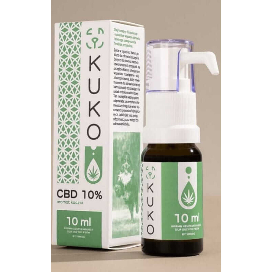 CBD oil 10% for large dogs - 10ml duck flavor KUKO by Yango