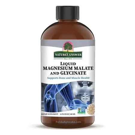 Magnesio malato e glicinato liquido 480 ml - Nature's Answer