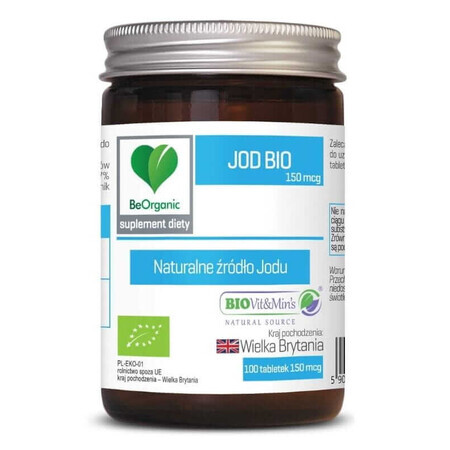 BeOrganic Jodium Bio 150 mcg 100 tabletten