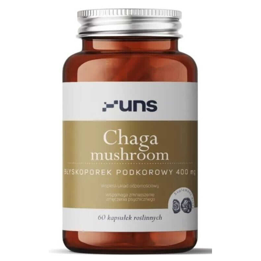 Chaga paddenstoel 400mg 60 capsules UNS