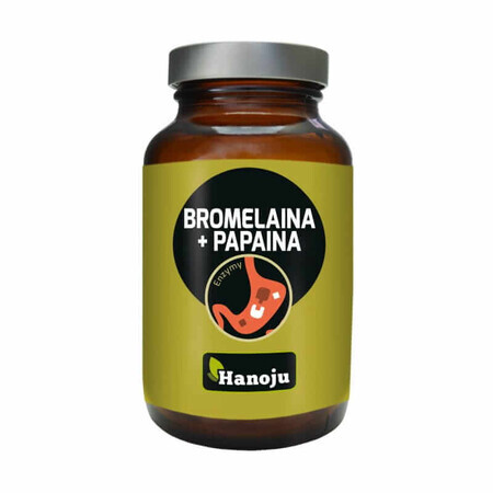 Bromelaïne + papaïne 90 capsules. Hanoju