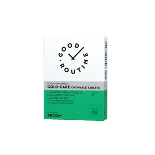 Good Routine Secom Cold-Care Kauwtabletten 10 zuigtabletten (citrussmaak)