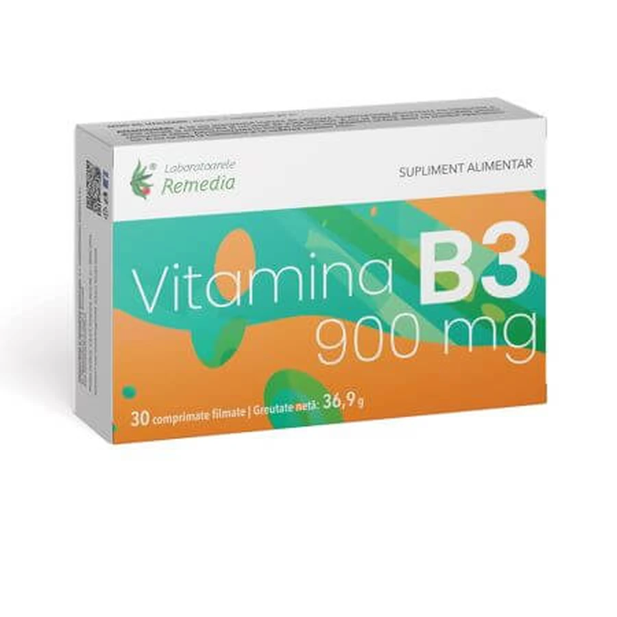 Vitamine B3, 900 mg, 30 tabletten