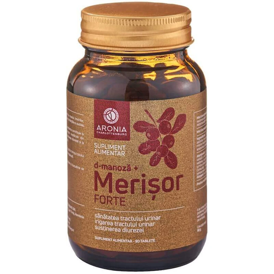 Merisor Forte + D-Manoza, 90 compresse, Aronia Charlottenburg