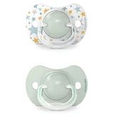 Suavinex Dreams SX Pro, physiologic dummy, silicone, green, 6-18 months, 2 pieces