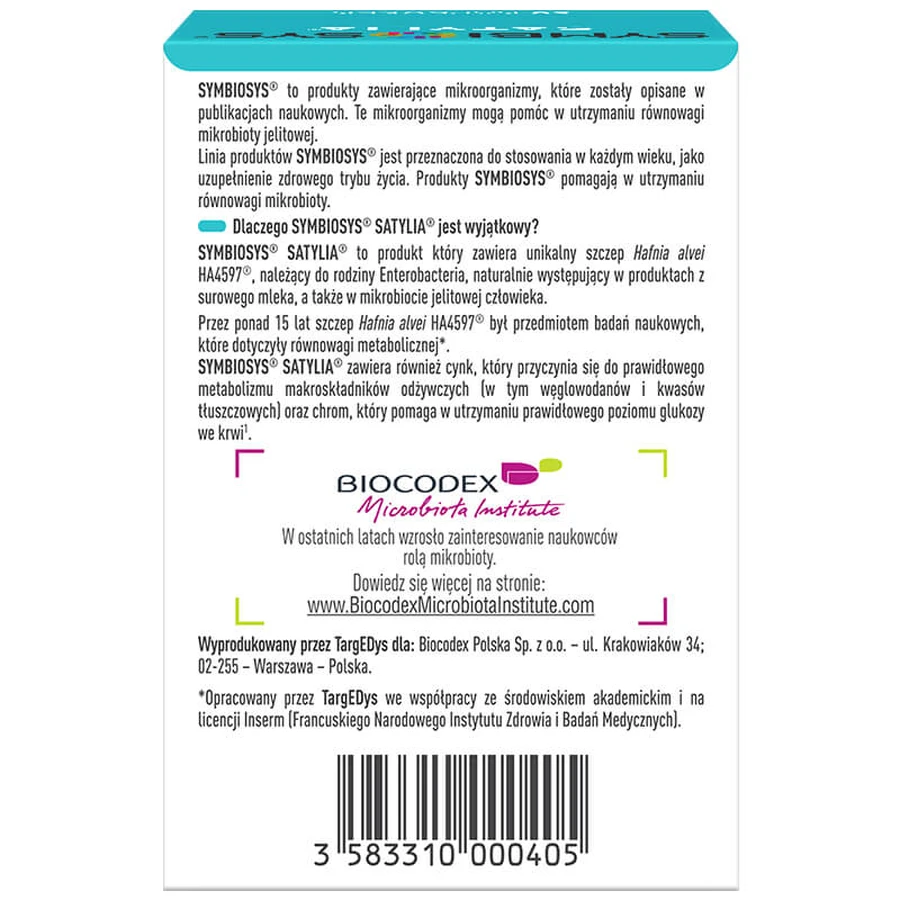 Symbiosys Satylia, 60 capsules
