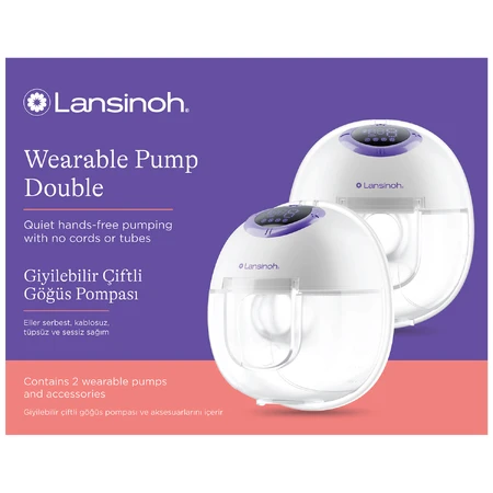 Lansinoh Elektrische borstkolf, handsfree, dubbel, snoerloos