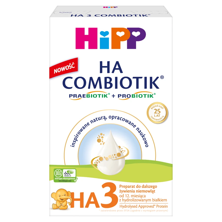 Hipp HA 3 Combiotik, formulă de continuare pentru sugari, de la 12 luni, 350 g