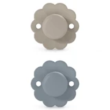 Suavinex Wonder SX Pro, physiologic dummy, silicone, gray, navy, 6-18 months, 2 pieces