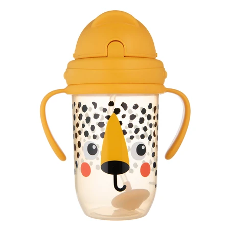 Canpol Babies, kubek niekapek ze rurką z odważnikiem, BabiesBoo, gepard, od 6 miesiąca, 270 ml: ceny i cechy