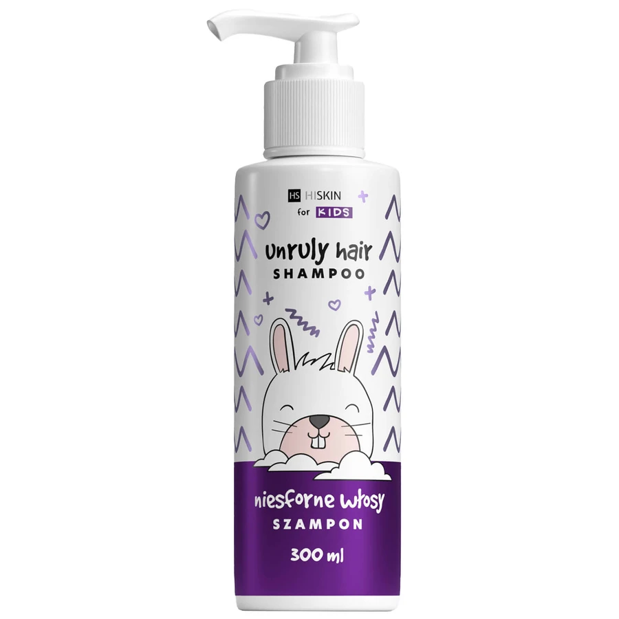 Hiskin Kids Unruly Hair Cowash, shampoo, weerbarstig haar, 300 ml