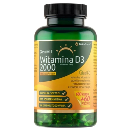 XeniVit Vitamine D3 2000, 240 softgels