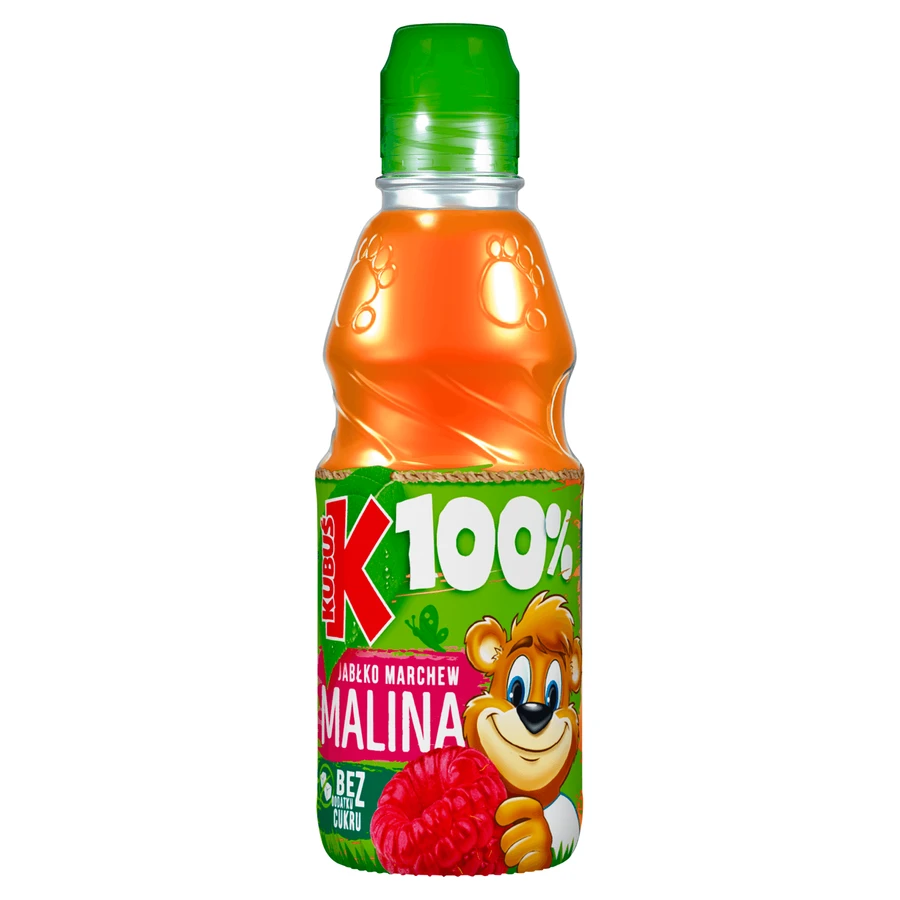 Kubuś 100% sap, appel, wortel, framboos, 300 ml