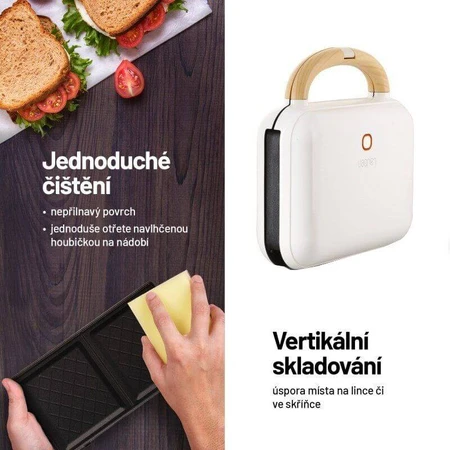Lauben Sandwich Maker 3in1 900WW, Toaster
