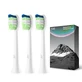 Set of 3 refills for electric toothbrush P200, White, JTF