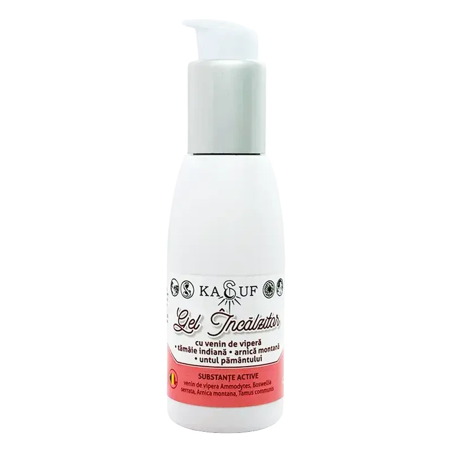 Verwarmende gel met addergif, 100 ml, Kasuf