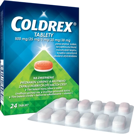 Coldrex para la gripe y el resfriado 24 comprimidos