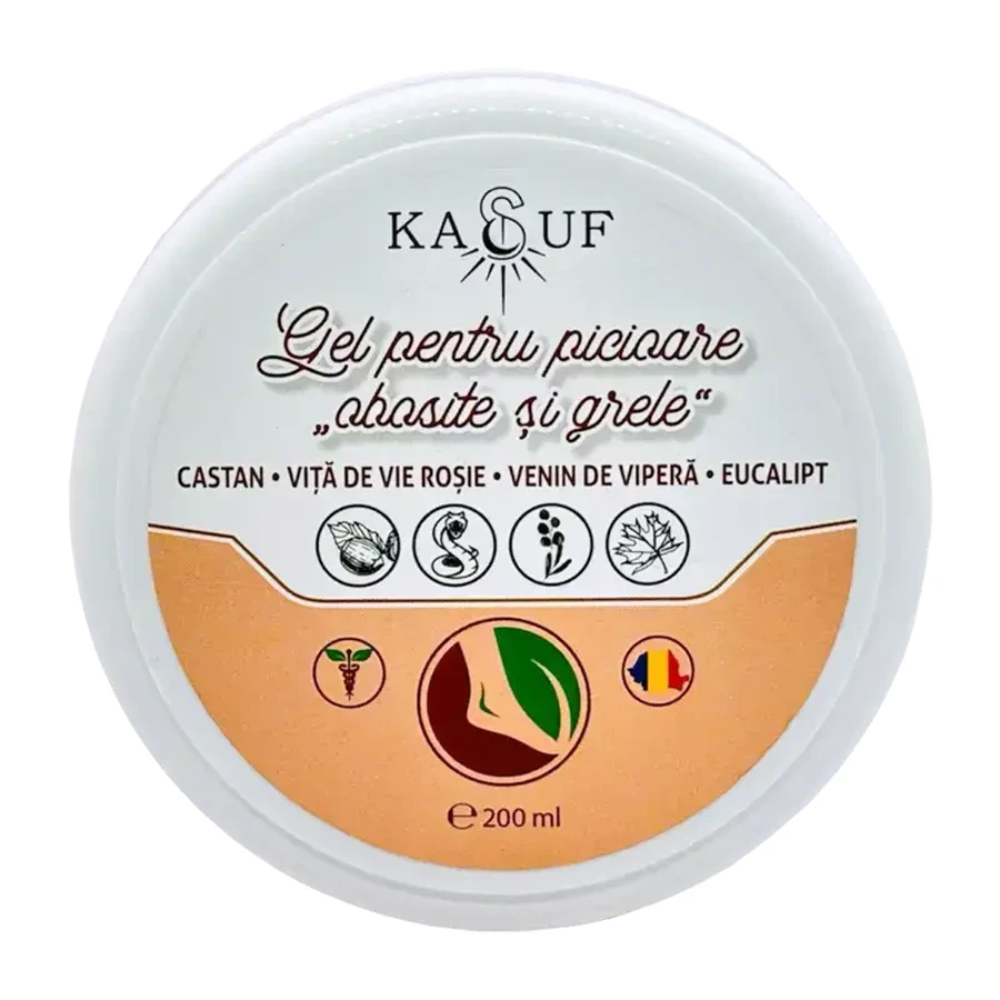 Gel voor vermoeide en zware voeten, 200 g, Kasuf