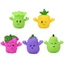 Set van 5 siliconen fruit- en groentepoppetjes, + 3 jaar, TL-33, AcSmart