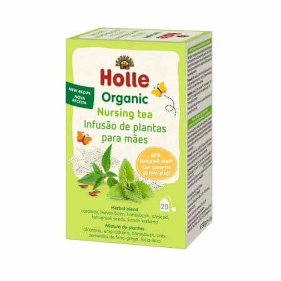 Té de lactancia ecológico, 20 bolsitas, Holle