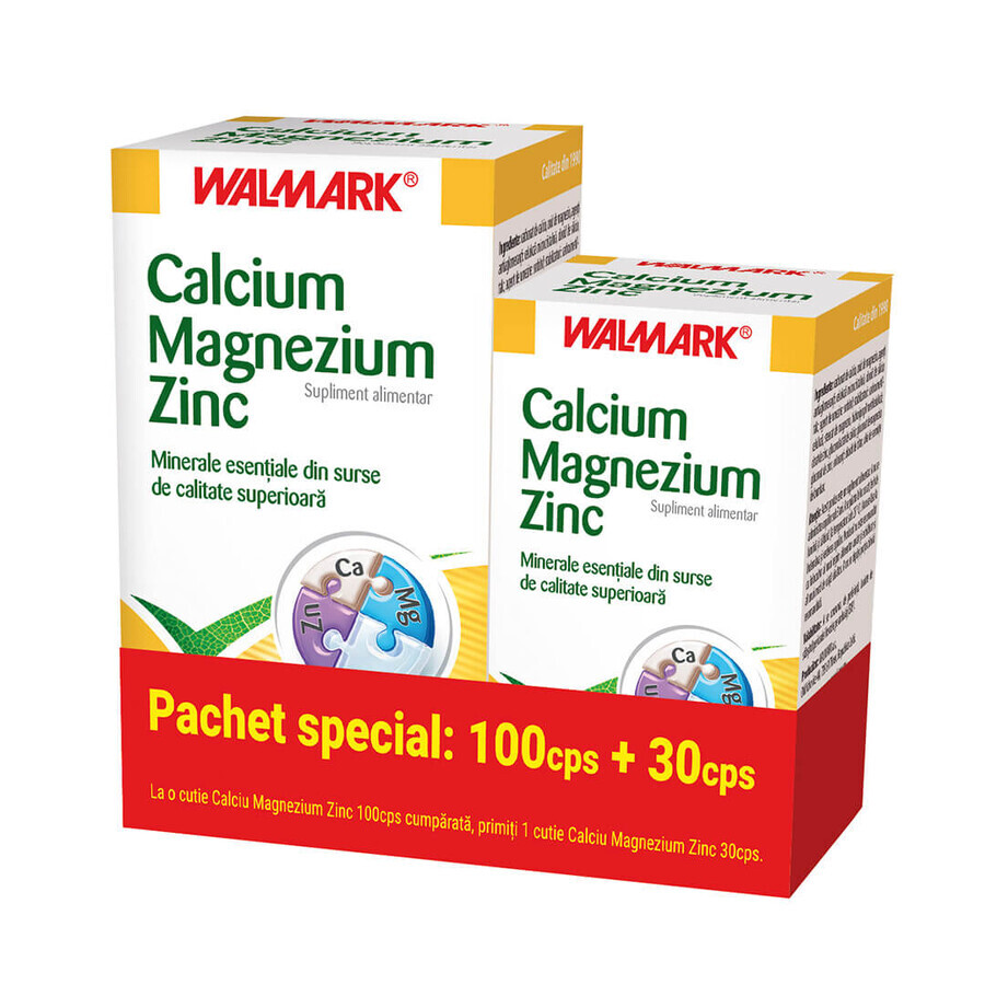 Calcium Magnesium Zink, 100+ 30 tabs, Walmark