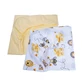 Set of 2 cotton sheets, 120x60 cm, Yellow, Albinute, Fic Baby