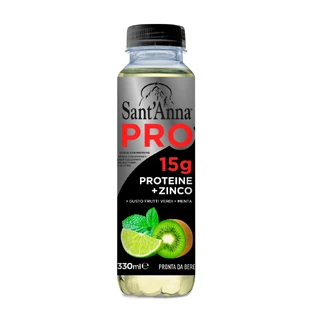 Protein water flavored with kiwi, lemon and mint, 330 ml, Sant Anna