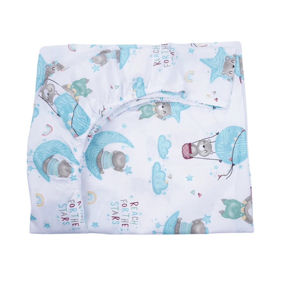 Cearsaf, 120x60 cm, Teddy Bears in Balloon, 1 piece, Fic Baby