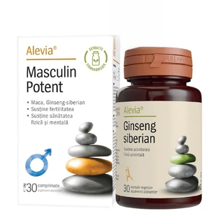 Male Potent + Siberische Ginseng 30 tabletten, 30 + 30 tabletten
