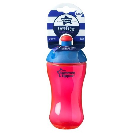 Cana Basics Sport, rosu, 300 ml, 12 luni+, Tommee Tippee