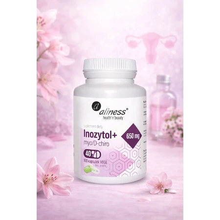 Inositol+ myo/D-chiro, 40/1, 650 mg (100 Kapseln) Aliness