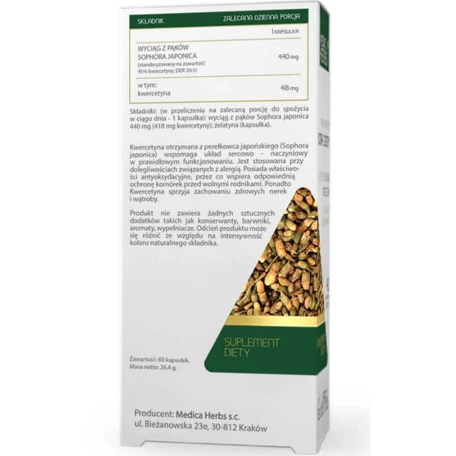 Quercetine 418mg, 60 capsules Medica Herbs
