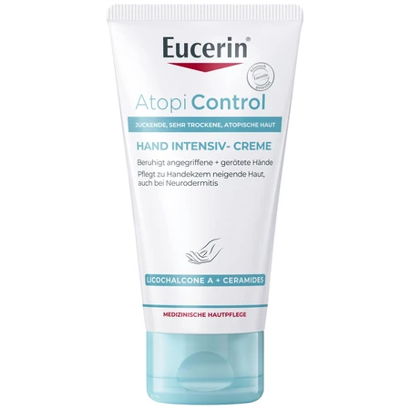 Eucerin AtopiControl, crema lenitiva per le mani, 75 ml