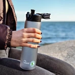 Majestic Sport, tritan water bottle, Okosei Mat, grey, 750 ml