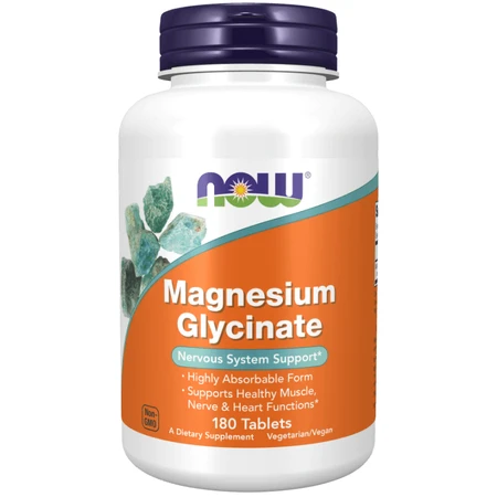 Now Foods Magnesium Glycinaat 180 tabletten