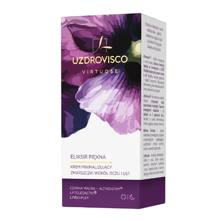 Uzdrovisco Virtuose Elixir of Beauty, oog- en liprimpelminimaliserende crème, 30 ml