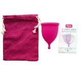 Roze, menstruatiecup, maat M, 1 stuk