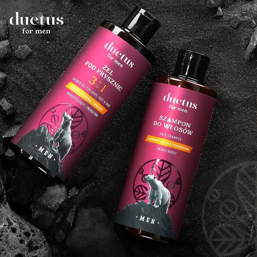Duetus For Men, energieke douchegel 3in1, 300 ml