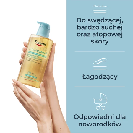 Eucerin AtopiControl, huile nettoyante apaisante, 400 ml