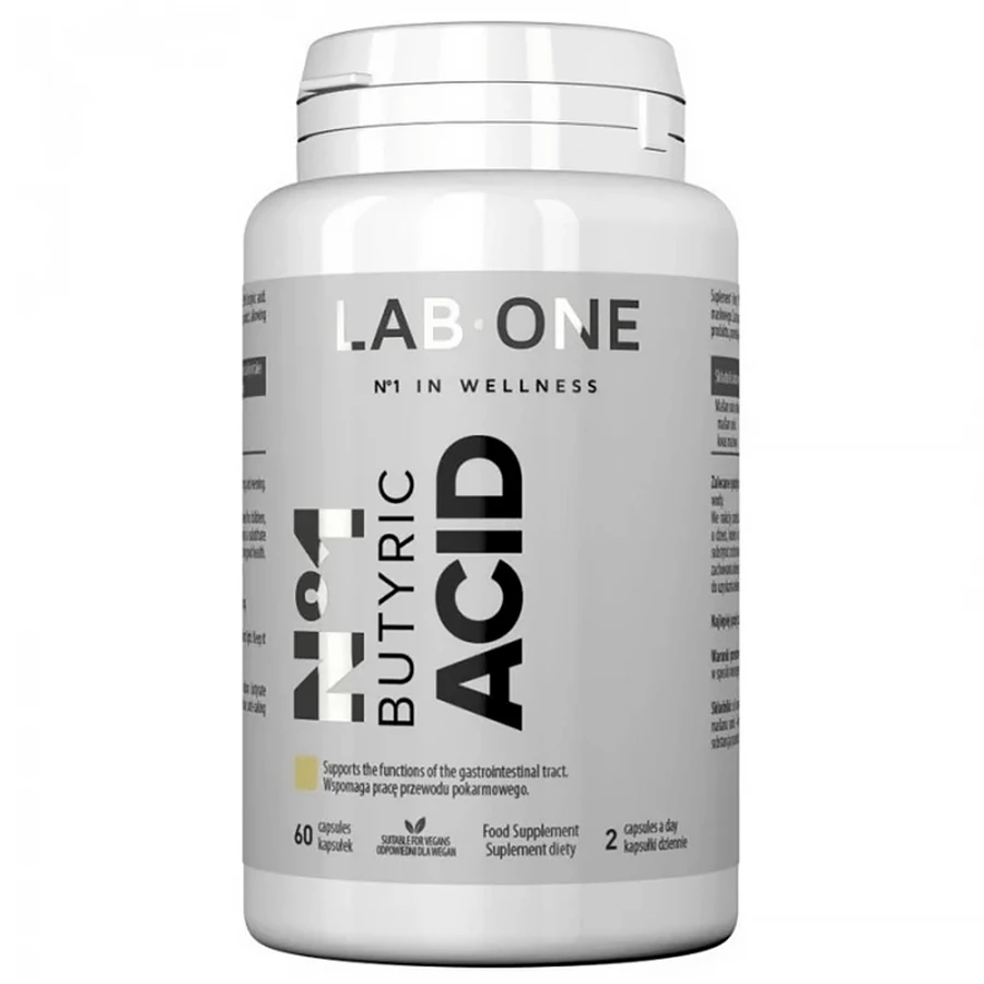 Lab One Ácido Butírico, butirato sódico, 60 cápsulas