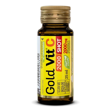 Olimp Gold-Vit C 2000 Shot, citroensmaak, 25 ml